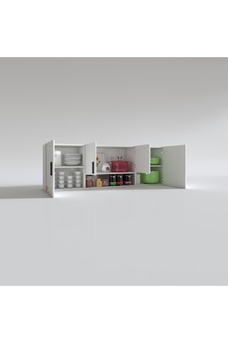 Kenzlife hazır mutfak packey byz 060*180*22 mutfak banyo dolabı kapaklı raflı