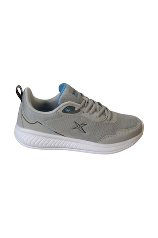 Kinetix Erkek Gri Siyah Fileli Sneaker Spor Yürüyüş Ayakkabısı 001