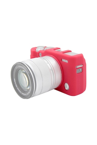 Puluz Soft Silicone Protective Case For Fujıfılm X-a3 / X-a10 Rose Red