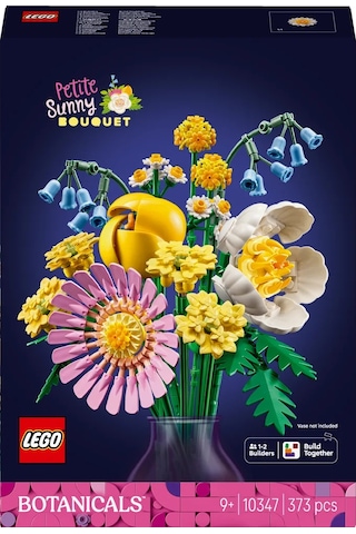 LEGO® Botanicals Küçük Sarı Buket 10347 - 9 Yaş ve Üzeri için Yaratıcı Dekoratif Çiçek Buketi Yapım Seti (373 Parça)