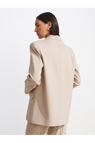 Dilvin 60768 Blazer Ceket-bej Bej