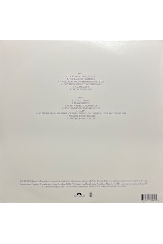 Lana Del Rey Violet Bent Backwards Over The Grass Lp Plak