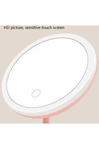 Ctbx Üç Renk Led Işıklı Makyaj Aynası Pembe