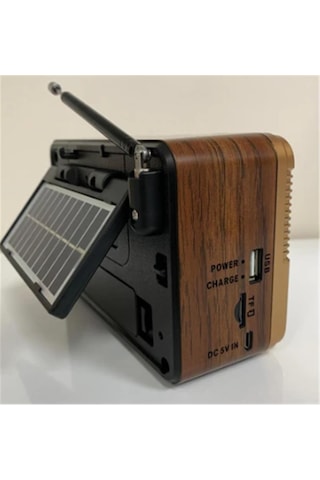 Everton RT-672 Bluetooth Şarjlı Solar Nostaljik Radyo