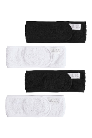 Saç Bandı 4lü Set Havlu %100 Pamuk Sporcu Makyaj Bandana, C