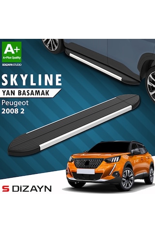S-dizayn Peugeot 2008 2 Skyline Aluminyum Yan Basamak 183 Cm 2020 Üzeri A+ Kalite