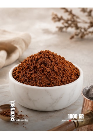 Cezeryeci Taze Çekim Türk Kahvesi Orta Kavrulmuş Çekirdek 1 KG