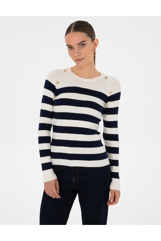Pierre Cardin Kadın Ekru Kazak /triko 50316300-vr019 Ekru