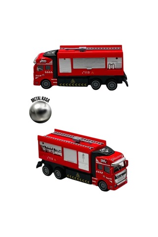 Pilli Kumandalı Oyuncak İtfaiye Kamyonu Kırmızı