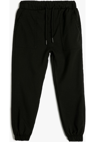Koton Kargo Jogger Pantolon Cepli Beli Bağlamalı Siyah 4skb40007tw 4SKB40007TW999 Siyah