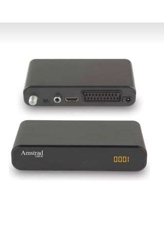 Amstrad 1300M Hem Hd Hem Scart Çıkışlı Usb'li Kasalı Mini Uydu Alıcısı