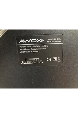 Awox 43110 Plus Led Tv Kumandası Awox 43"