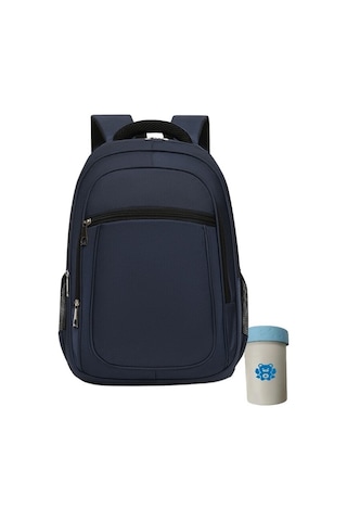 Sırt Çantası Erkek Büyük Kapasiteli Bilgisayar Çantası Üniversite Öğrencisi Sırt Çantası Kırmızı - Gri