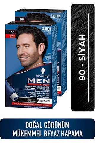 Schwarzkopf Men Perfect Saç Boyası 90 - Siyah X 2 Adet