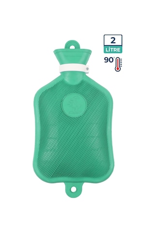 Bebelav Adalılar Kauçuk Termofor Sıcak Su Torbası Yeşil 2 L