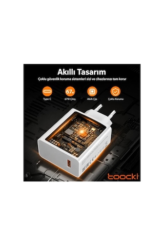 67w Turbo Hızlı Şarj Aleti + 6a Type-c Kablo Seti Xiaomi 14t / 14t Pro / 14 / 15t / 13t Pro / 12t Pro Uyumlu 67 Watt 1 Metre