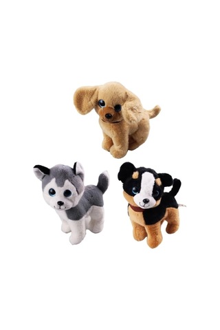 Ayakta Havlayan Peluş Köpek Çok Renkli