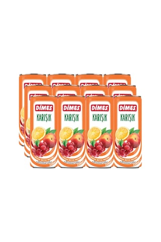 Dimes Meyve Nektarı Karışık 250 Ml X 12 Adet