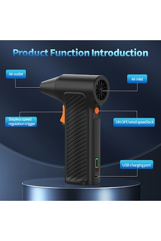 Reedark 110.000 Rpm Taşınabilir Jet Fan - Şarj Edilebilir, Hız Ayarı, Geniş Kullanım Alanı