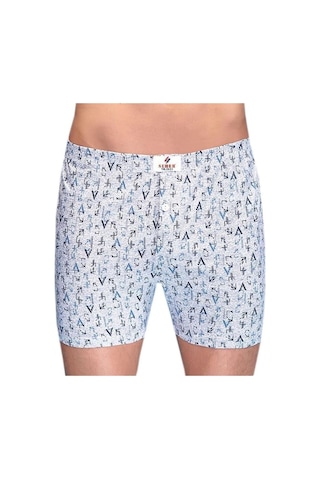Seher Yıldızı Erkek Desenli Pamuklu Boxer Don 6 Lı Paket