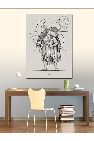 Kanvas Tablo Boğa Burcu 70cmx100cm