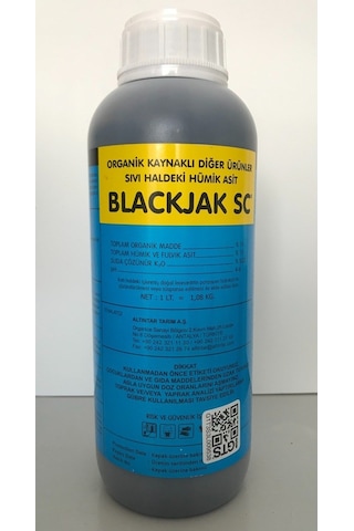 Blackjak Sıvı Hümik-Fulvik Asit Kılcal Köklendirici Sıvı Gübre 1