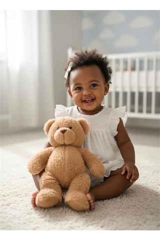 Baby Kız Bebek Pure Theme Müslin Fırfırlı Elbise Beyaz 20144 Beyaz