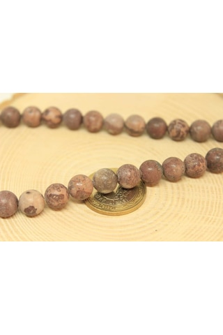 Yasam Tohumu Jasper Taşı Yarım Dizi 9 - 9.5 MM Aralığı 25830 18 CM Çok Renkli