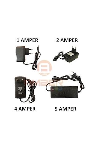 İç Mekan Şerit Led Trafo Adaptör 1-2-3-5-8-10-12-16-20-30 Amper