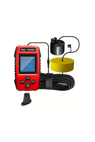 Willowhaven 1 Adet Akıllı Taşınabilir Sonar Balık Bulucu 45 Derece Derinlik Ölçer Alarmlı