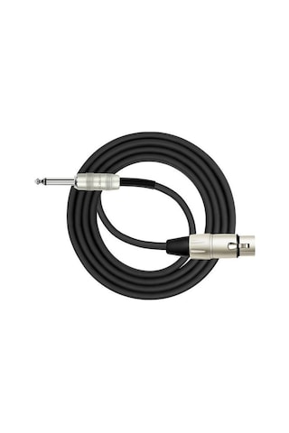 Kirlin Mp-482Prbk Xlr F - 1/4'' Mono 3 Metre Mikrofon Kablosu