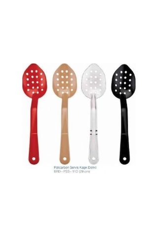 Biradlı Kaşık Servis Delikli Policarbon 29 Cm.