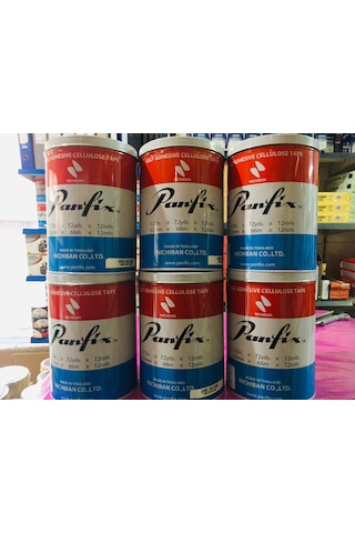 72 Adet Panfix 12 Mm X 66 M Geniş Bant Teneke Kutu Toptan