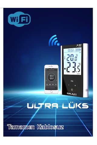 Galaxy Uyumlu Energy X50 Plus Kablosuz Wifi'li Smart Oda Termostatı