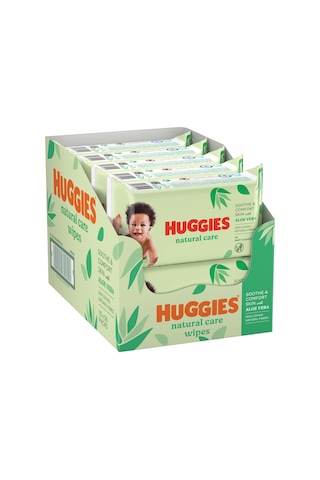 Huggies Natural Care Yenidoğan Islak Bebek Havlusu 10x56 Yaprak Islak Mendil