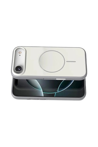Gld-spt- Newface Apple Uyumlu iPhone 17 Air Neva Magsafe Kapak - Gri