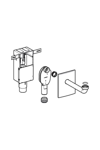 Geberıt Unıversal Lavabo Sıfonu Gomme Tıp Parlak Krom 151.120.21.