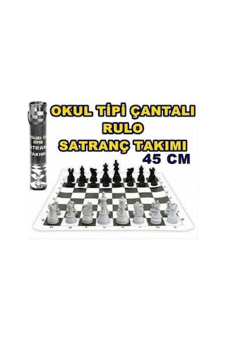 Rulo Satranç Takımı Okul Tipi Satranç Takımı Set - MEB Onaylı
