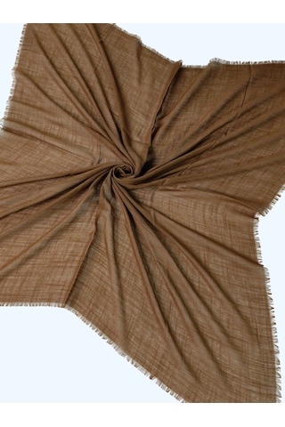 Enba Flamlı Yazma %100 Pamuk Nefes Alan Doğal Kumaş Acı Kahve