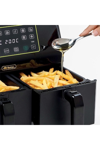 Ariete Airy Fryer Dual 4623 Çift Hazneli Xxl 8 Lt 1700 W Yağsız Fritöz Teşhir