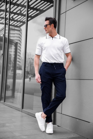 Jogger Paraşüt Kumaş Lacivert Renk Erkek Pantolon-1766 Lacivert