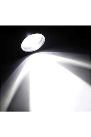 Güçlü Led Usb Şarjlı Mini El Feneri 2 Mod Yan Led Çakarlı Deprem Siyah