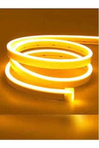 Mutfak Tezgah Arası Neon Led 12 V Amber Renk 1 Mt Trafolu Kablolu