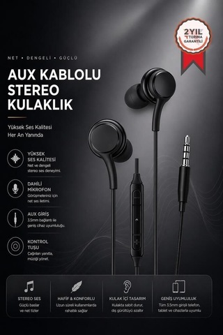 Özel Üretim Ses Cihazı Teknik Cihaz Mobil Parça Kablolu Kulaklık S10 Siyah