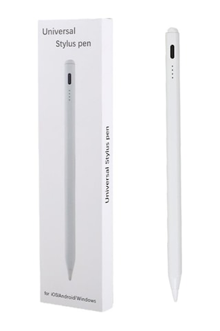 Universal Tablet Kalemi Apple Uyumlu iOS Android Windows Uyumlu Beyaz