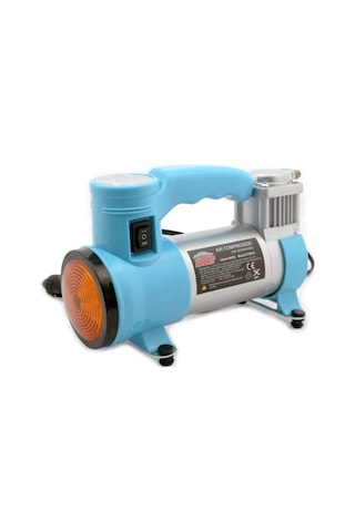 Metal Gövde Hava Kompresörü Işıklı Saatli 12 V 140 Psı