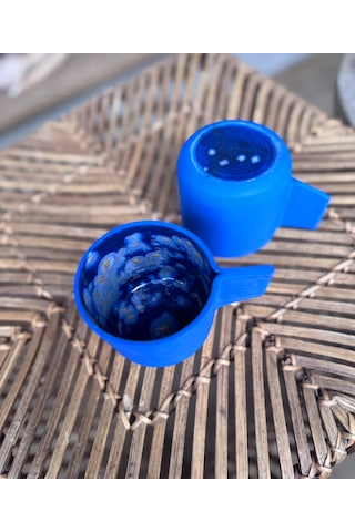 Argile Rouge - Upsala Porselen Americano Bardağı 3d Printed & El Yapımı Lacivert