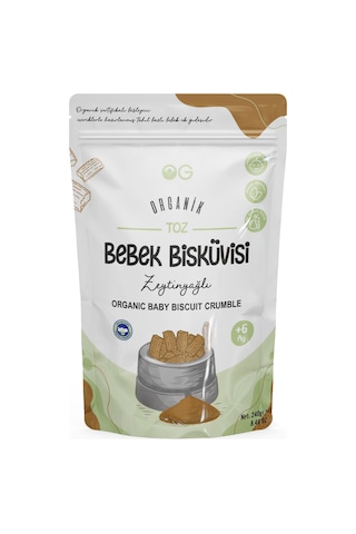 Organik Bebek Bisküvisi Ve Bisküvi Tozu Seti
