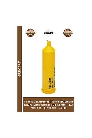 Tamirat Malzemesi Tamir Ekipmanı Devre Kartı Gereci Tüp Lehim - 1.2 Mm Tel - 5 Kanallı - 10 Gr