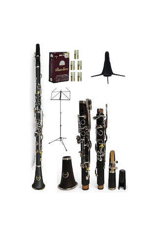 Pro Sol Klarnet 4 Yüzük Amati Stil ,stand Nota Sehpası 10 Adet Bandore 1 No Kamış Hediyeli